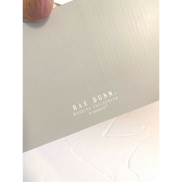 New RAE DUNN Wedding Collection Set Of 2 SOMETHING - Picture 8 of 11